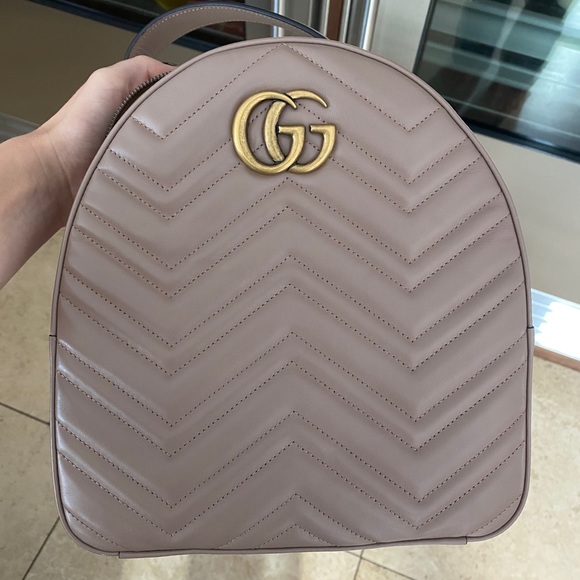 Gucci Handbags - Gucci GG Marmont quilted leather backpack